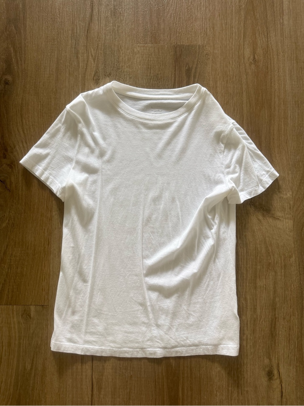 A New Day White Women's Short Sleeve Crew Neck Tee
